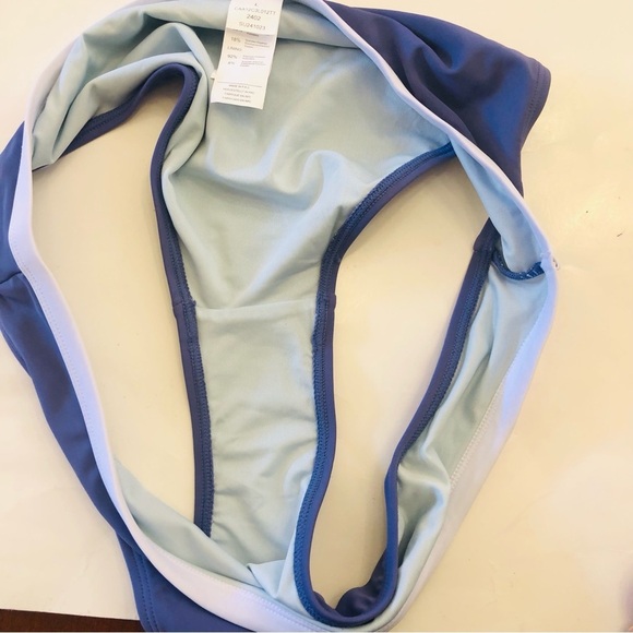 Cupshe Roaming River Sporty Back Bralette & Banded Hipster Bikini Set Size  M/L - Picture 13 of 16